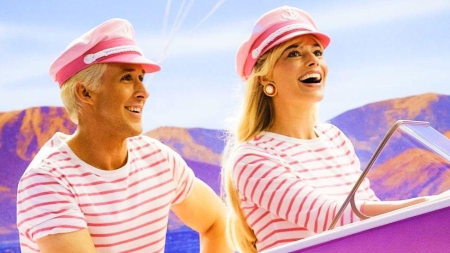 Ryan Gosling e Margot Robbie, protagonistas do filme "Barbie" - Warner Bros/Divulgação