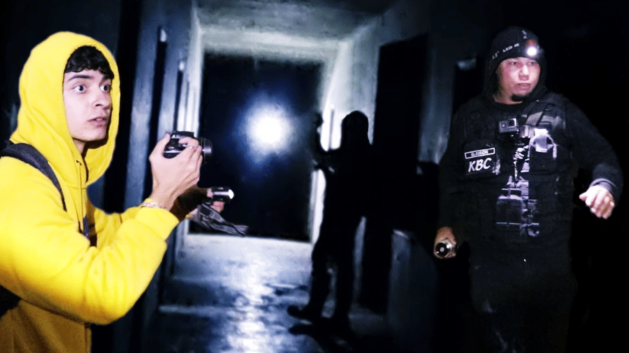 Equipe de caçadores de fantasmas do YouTube grava à noite em sanatório abandonado de Campos do Jordão (SP) - Arquivo KBC Caçadores de Fantasmas