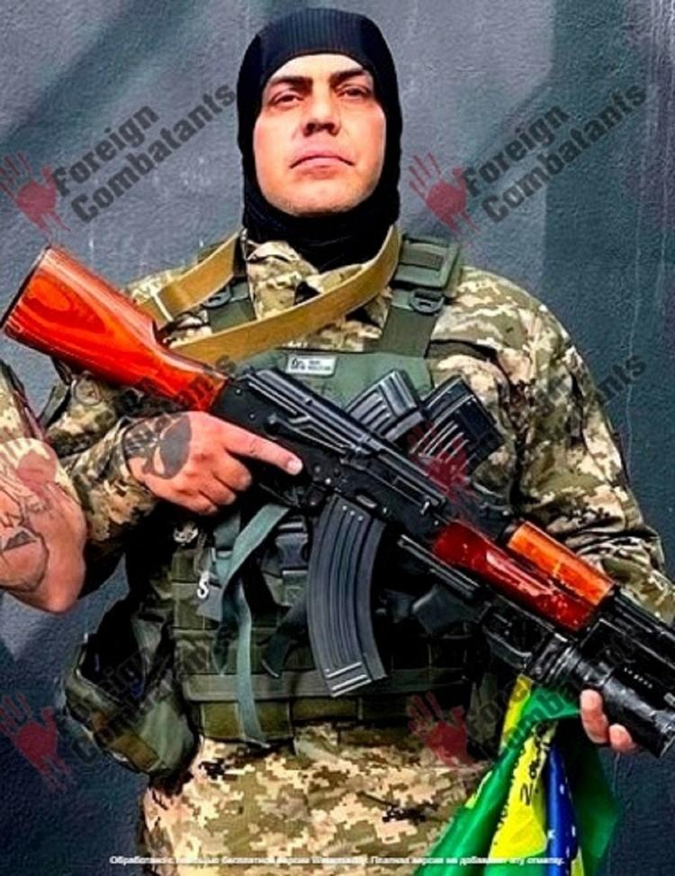 O brasileiro André Hack, que morreu aos 44 combatendo na Ucrânia