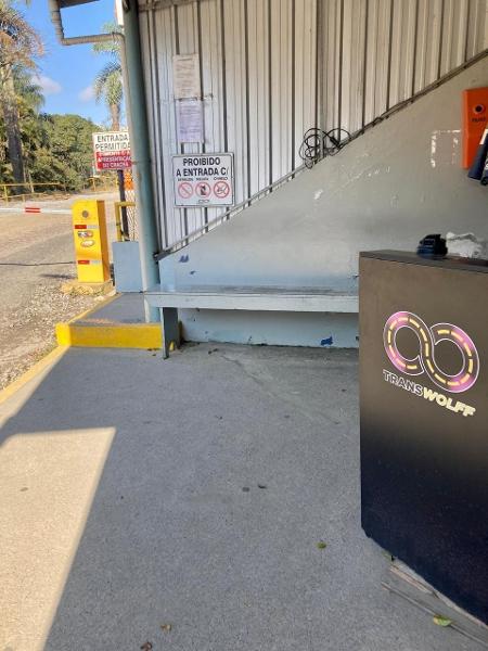 Garagem da Transwolff na zona sul de SP