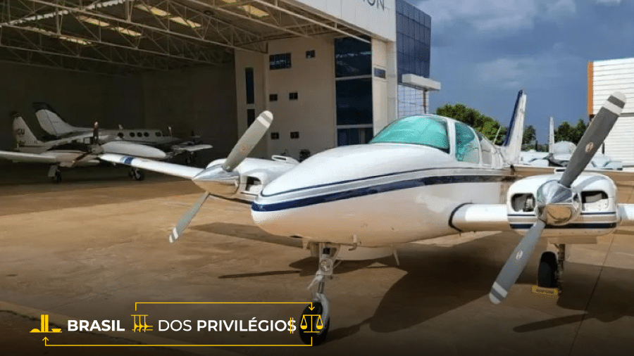 Aeronave Baron 58, modelo declarado pelo deputado Paulo Magalhães (PSD-BA) no valor de R$ 150 mil Aeronave Baron 58, modelo declarado pelo deputado Paulo Magalhães (PSD-BA) no valor de R$ 150 mil