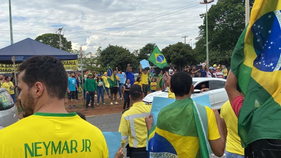 Bolsonaristas protestam contra derrota nas eleições em Goiânia - Theo Mariano/UOL