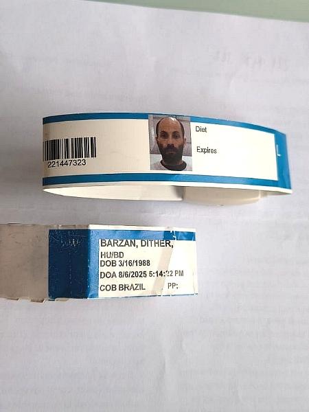 Pulseira do ICE feita para Dither Barzan