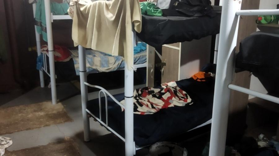 Quarto onde ficavam os trabalhadores resgatados em Bento Gonçalves (RS) - Ministério Público do Trabalho