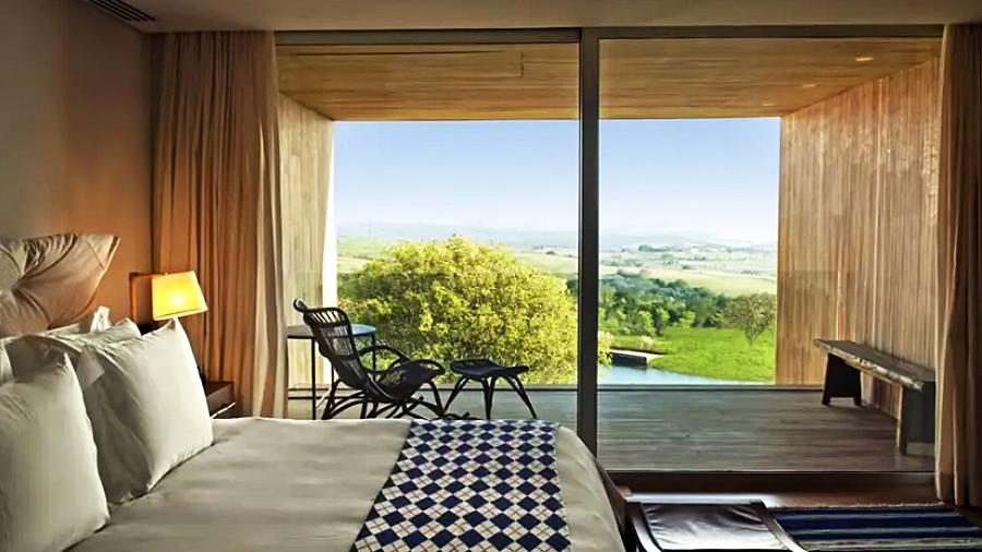 Suíte do Hotel Fasano da Fazenda Boa Vista, em Porto Feliz - Divulgação