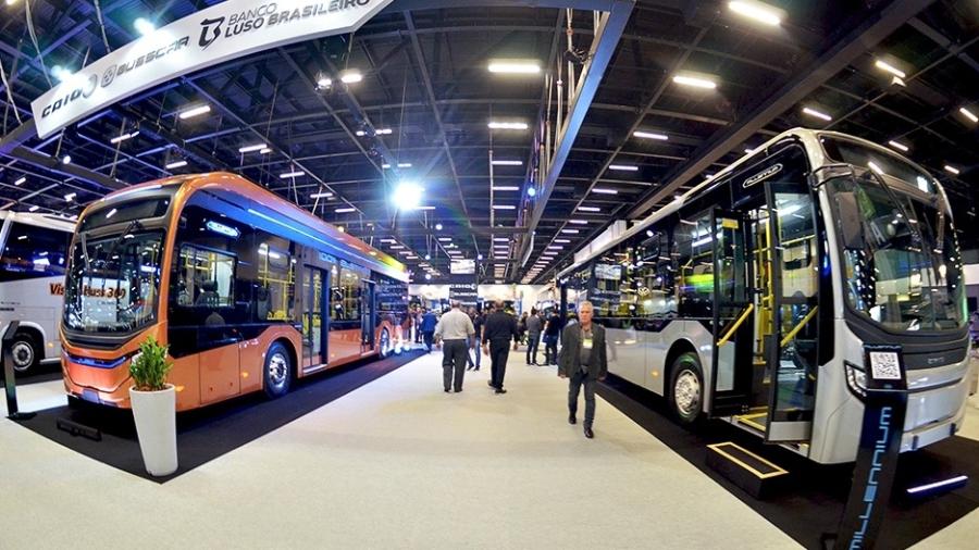 Caio, Busscar e Banco Luso Brasileiro (empresas do Grupo Caio) no evento Lat.Bus Transpúblico