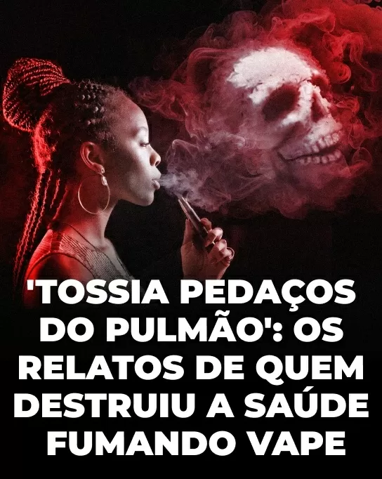 'Tossia pedaços de pulmão': relatos de quem destruiu a saúde fumando vape