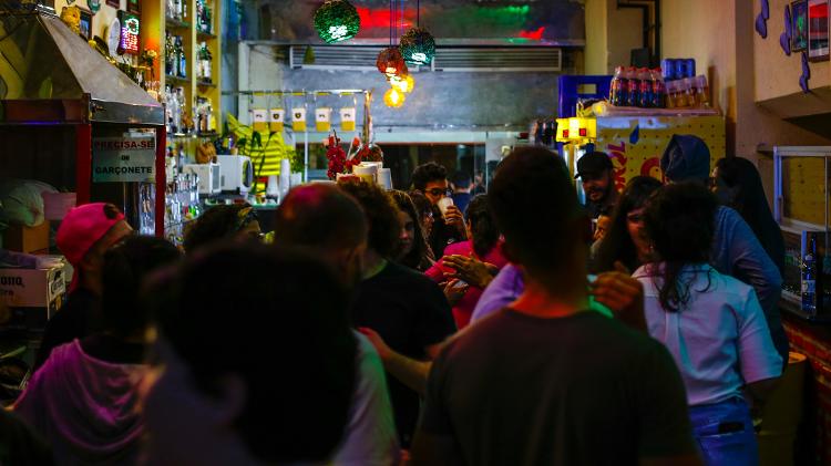 Vida noturna no bairro da Santa Cecília, em São Paulo