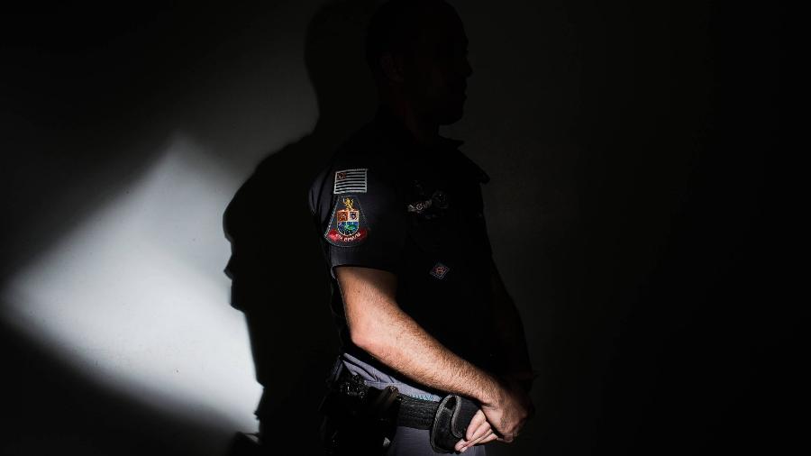 Retrato de um oficial da Polícia Militar do Estado de São Paulo