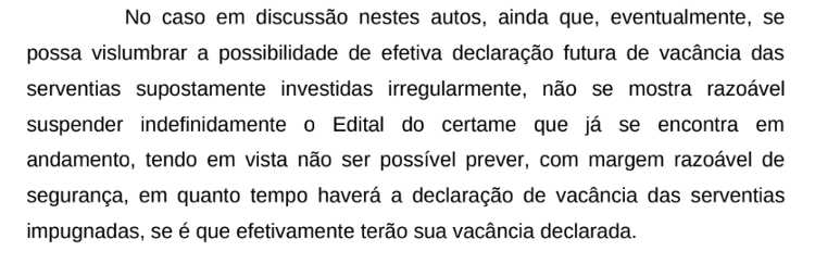 'Se é que terão sua vacância declarada', escreveu a conselheira Mônica Nobre