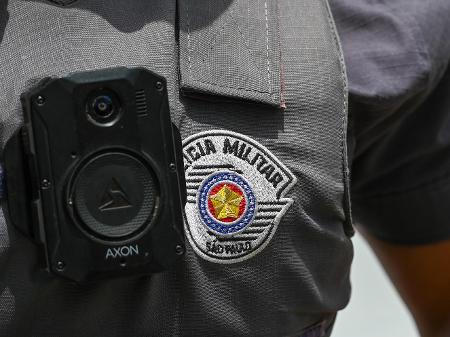 Câmeras corporais usadas por policiais militares na cidade de São Paulo - Andre Ribeiro/Futura Press/Folhapress