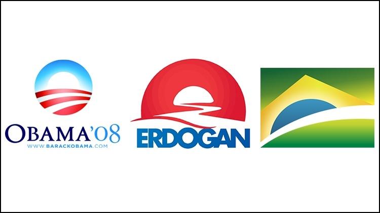 Um novo tempo: A ideia do sol nascendo se tornou um ícone da campanha de Barack Obama, foi replicado na campanha do presidente turco Recep Tayyip Erdogan e é a mensagem principal na identidade do governo Bolsonaro  - Divulgação