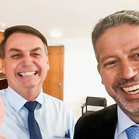 Arthur Lira e Jair Bolsonaro - Reprodução