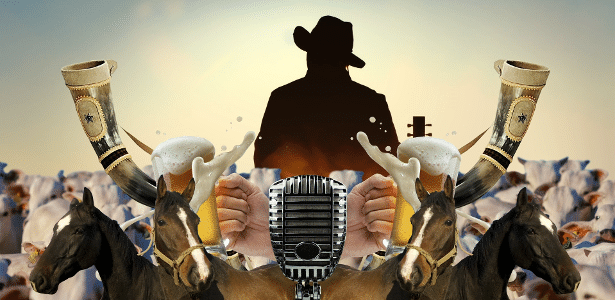 montagem de capa para especial sertanejo tab