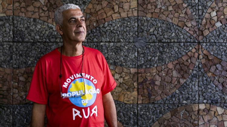 Samuel Rodrigues, um dos líderes do Movimento Nacional de População de Rua - Leo Drumond/UOL - Leo Drumond/UOL