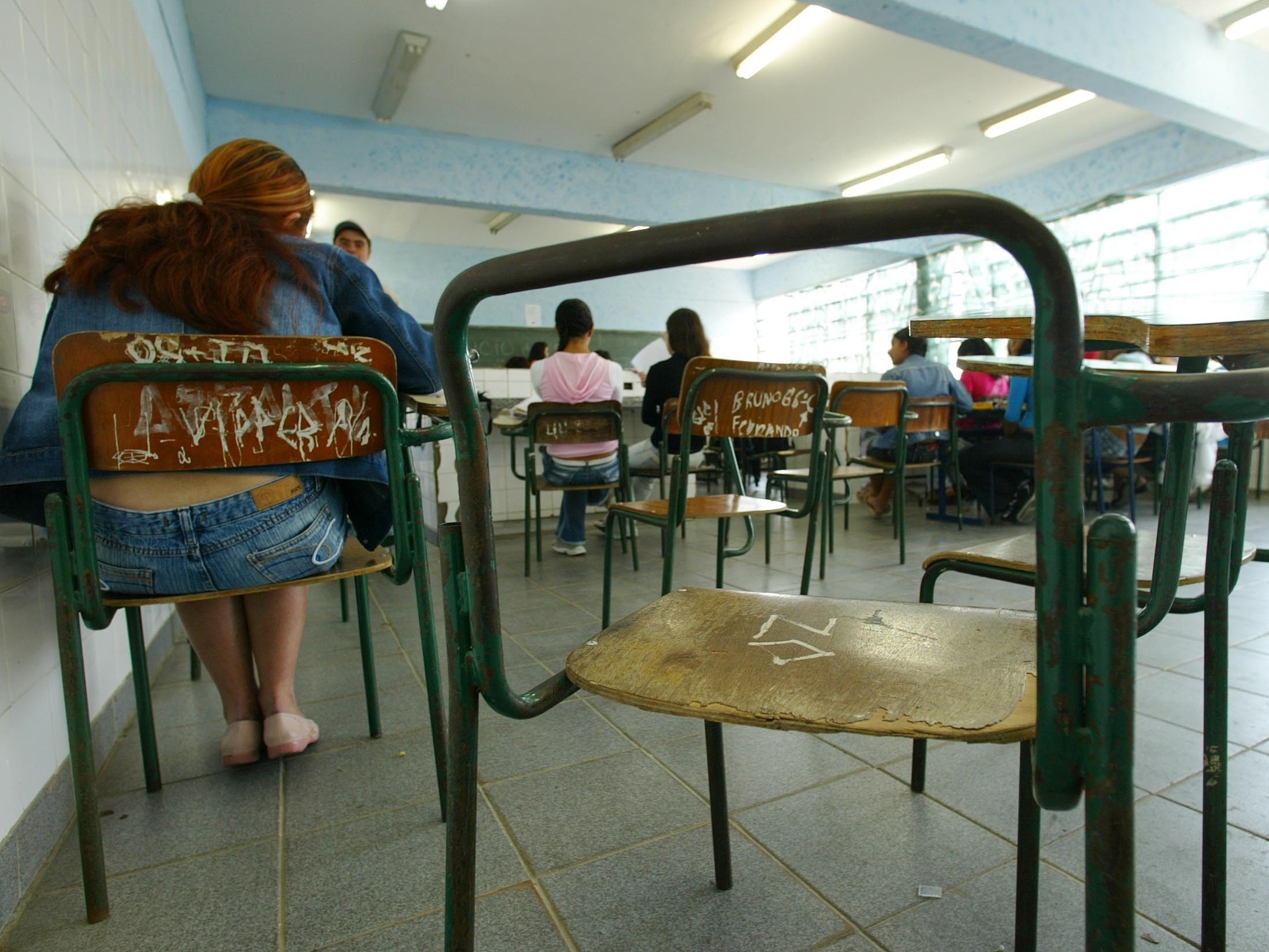 Medo frequenta as salas de aula