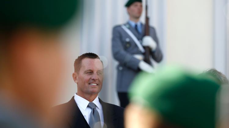Richard Grenell na cerimônia de credenciamento para novos embaixadores em Berlim, em 2018 Richard Grenell na cerimônia de credenciamento para novos embaixadores em Berlim, em 2018