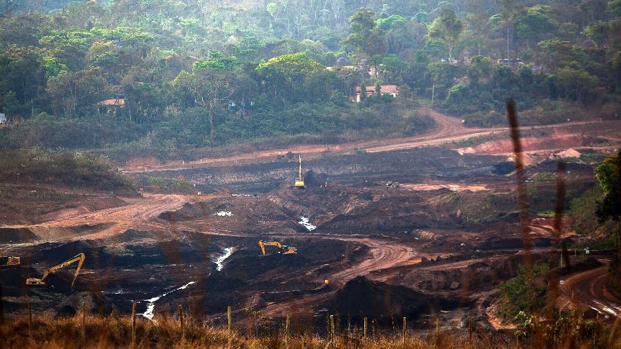 Local onde a barragem de rejeitos da Mina Córrego do Feijão se rompeu, em Brumadinho, em 2019, matando 270 pessoas - Gustavo Baxter/UOL