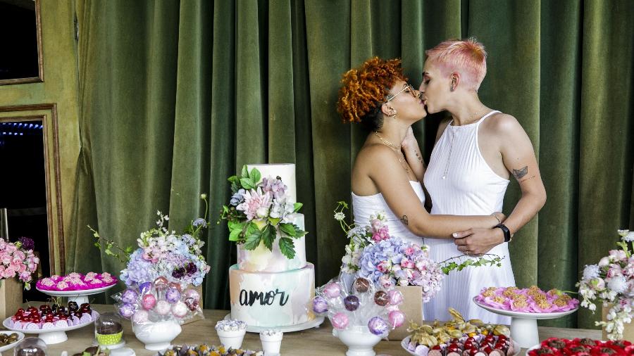 Quarenta casais homoafetivos participam do casamento coletivo organizado pela ONG Casa 1, em São Paulo - Mariana Pekin/UOL