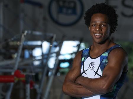 O ginasta brasileiro Ângelo Assumpção, acusado de humilhar um colega de clube mais novo - Esporte Clube Pinheiros/Divulgação