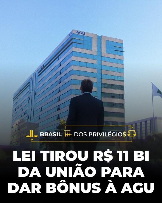 União deixou de arrecadar R$ 11 bi para pagar bônus a advogados públicos