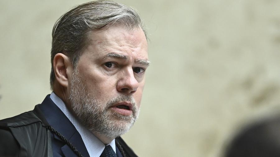 Ministro Dias Toffoli durante sessão no STF Ministro Dias Toffoli durante sessão no STF