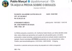 Maioria no WhastApp aponta fraude em documento apresentado por Marçal - Reprodução / X