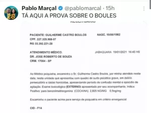 PF também conclui que é falsa assinatura de médico em laudo publicado por Marçal