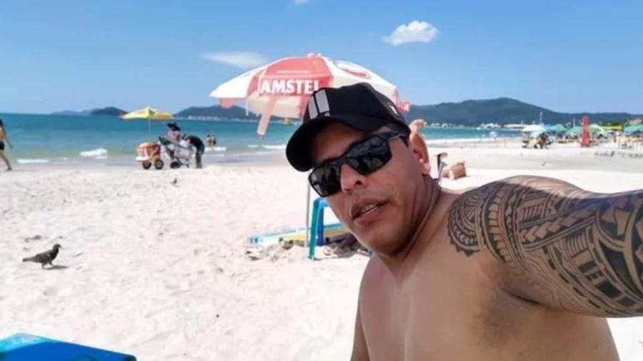 A foto que ilustrava a vaquinha online para custear o funeral de José Antônio Rabelo de Moura Brasil, 39, morto em SC - Reprodução
