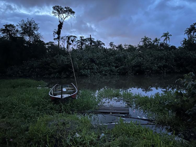 Área de mangue onde PMs mataram pessoas na favela de Morrinhos 4, segundo testemunhas