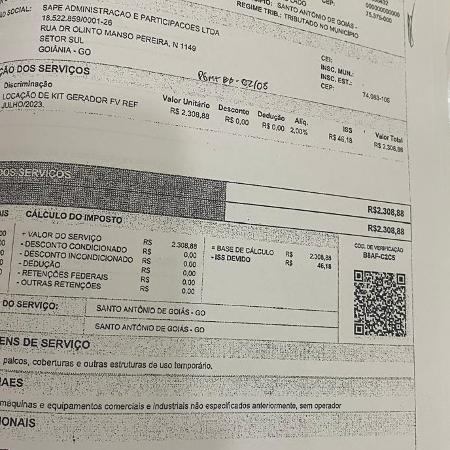 Prestação de contas do Jockey incluiu aluguel de gerador de R$ 2.308 para Sapé
