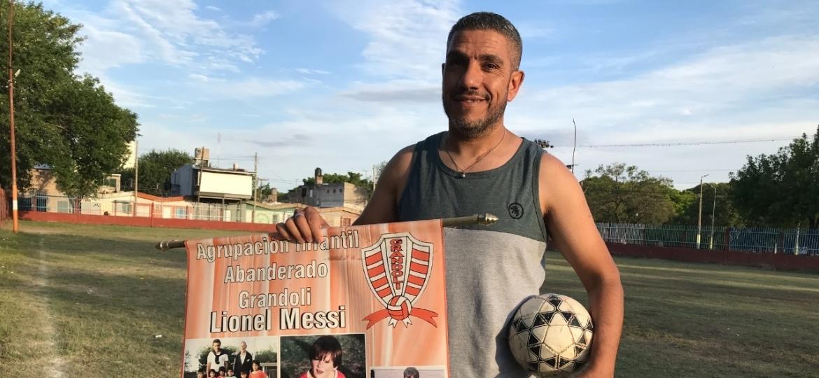 David Treves, presidente do Clube Abanderado Grandoli, onde Messi jogava quando criança - Luciana Taddeo/UOL