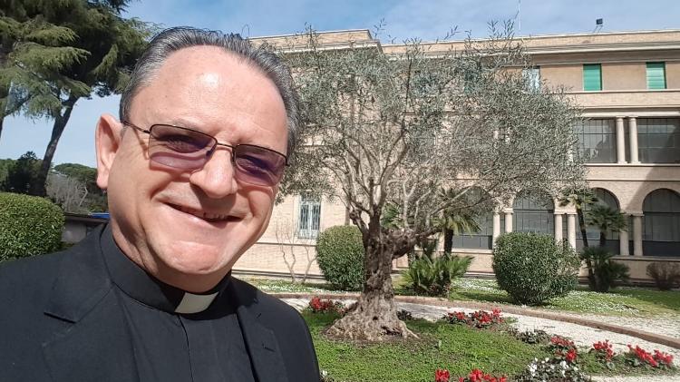 Padre Geraldo Maia, reitor do colégio Pio Brasileiro, em Roma - Arquivo pessoal