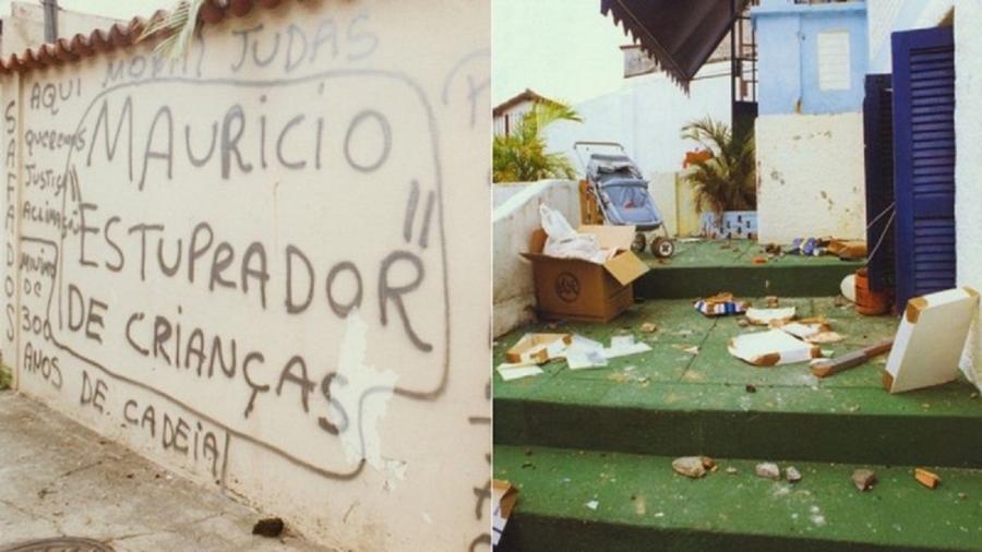 A casa de um dos acusados no Caso Escola Base em 1994, foi alvo de depredação pela massa ensandecida - Jusbrasil