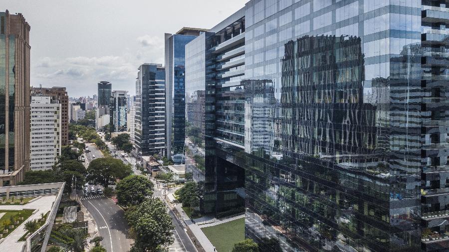 11.mar.2021 | Prédios na região da avenida Faria Lima, centro financeiro de São Paulo - Eduardo Knapp/Folhapress