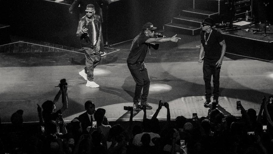 Racionais MCs gravam DVD da turnê de 30 anos do grupo de rap - Jeferson Delgado/UOL
