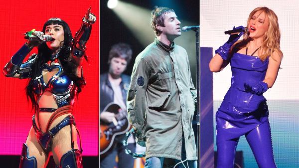 Katy Perry, Oasis e Kylie Minogue estão ocupados em julho com turnês no hemisfério norte