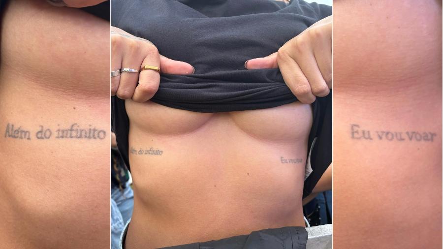 Tatuagens que Verônica fez abaixo dos seios com música de Ivete Sangalo Tatuagens que Verônica fez abaixo dos seios com música de Ivete Sangalo