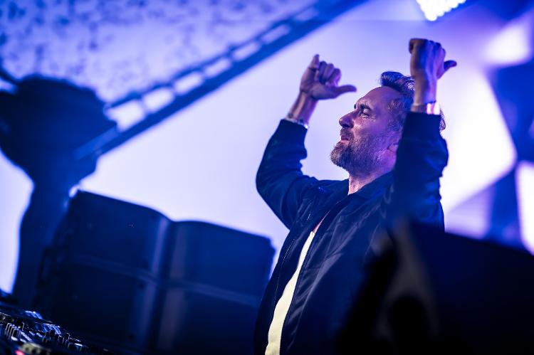 O francês David Guetta durante show no Tomorrowland Bélgica 2025 O francês David Guetta durante show no Tomorrowland Bélgica 2025