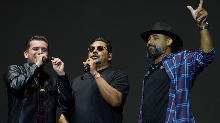 Luan Estilizado, Zezo e Raí Saia Rodada no formato 'banda' Luan Estilizado, Zezo e Raí Saia Rodada no formato 'banda'