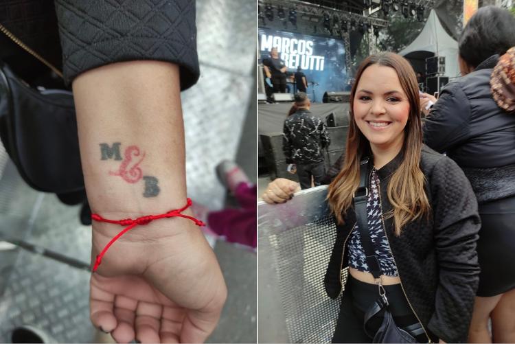 Erika Lusvardi, 35, é tão fã de Marcos & Belutti que fez até uma tatuagem Erika Lusvardi, 35, é tão fã de Marcos & Belutti que fez até uma tatuagem