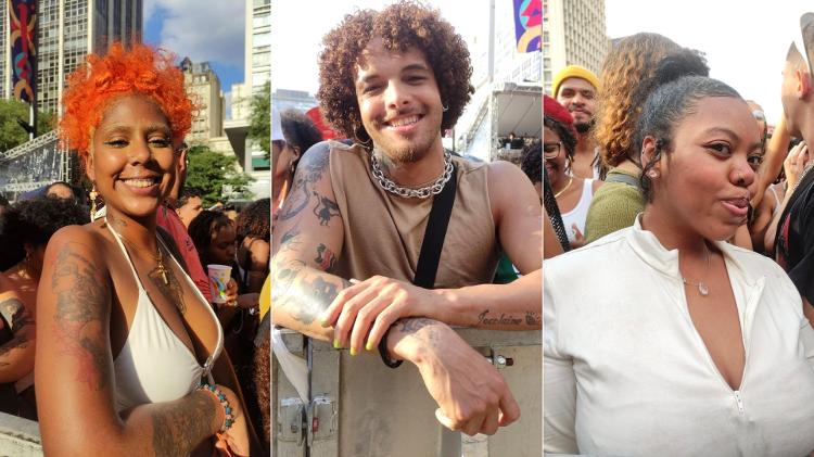 Fãs da Liniker: Gabrielle Françoise Oliveira Souza, 25, Richard Renato, 28, e Jessilane Oliveira Alves, 30 Fãs da Liniker: Gabrielle Françoise Oliveira Souza, 25, Richard Renato, 28, e Jessilane Oliveira Alves, 30