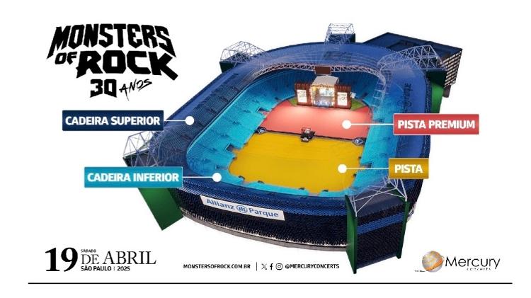 Monsters of Rock 30 anos no Allianz Parque, 19 de abril Monsters of Rock 30 anos no Allianz Parque, 19 de abril