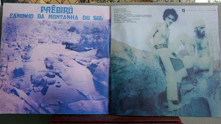 Detalhe da parte interna do álbum 'Paebirú'
