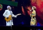 Marjorie Estiano canta 'Não Chore Mais' com Gilberto Gil em Curitiba