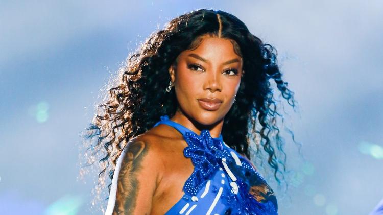 Ludmilla durante show na primeira noite do festival TIM Music SP, no sábado (12), no Ibirapuera Ludmilla durante show na primeira noite do festival TIM Music SP, no sábado (12), no Ibirapuera
