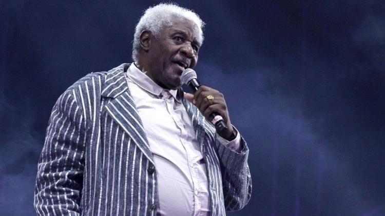 Tony Tornado no palco do João Rock 2025: ele segue ativo na música também Tony Tornado no palco do João Rock 2025: ele segue ativo na música também