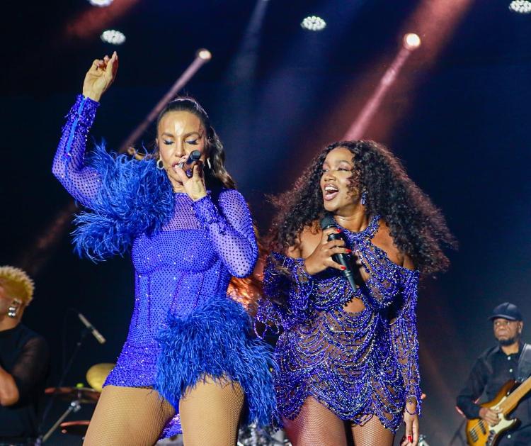 Ivete e IZA no TIM Music Festival SP Ivete e IZA no TIM Music Festival SP