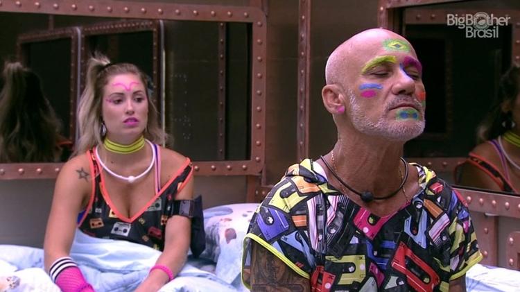 Ayrton com pintura facial - Reprodução/GloboPlay - Reprodução/GloboPlay