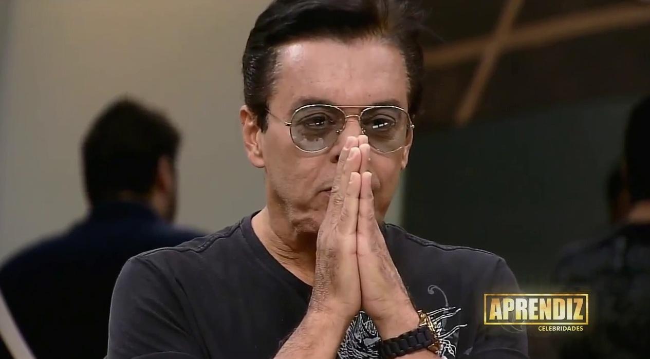 Nahim aguarda ansioso o resultado de "O Aprendiz: Celebridades" - Reprodução/RecordTV